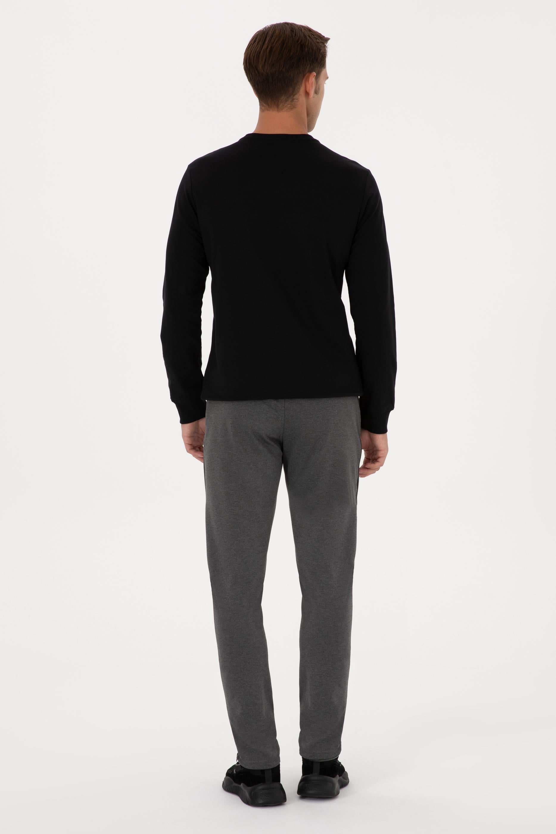 Erkek Antrasit Melanj Eşofman Altı