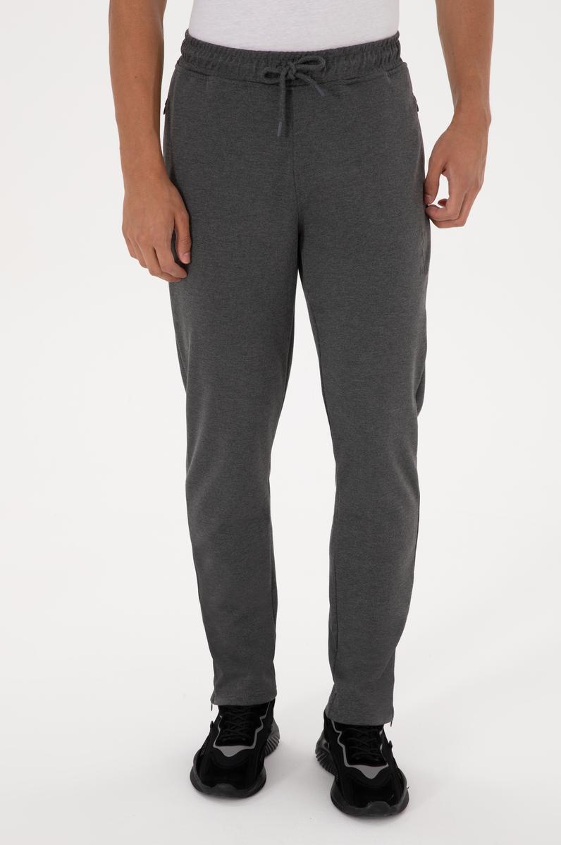 Erkek Antrasit Melanj Eşofman Altı