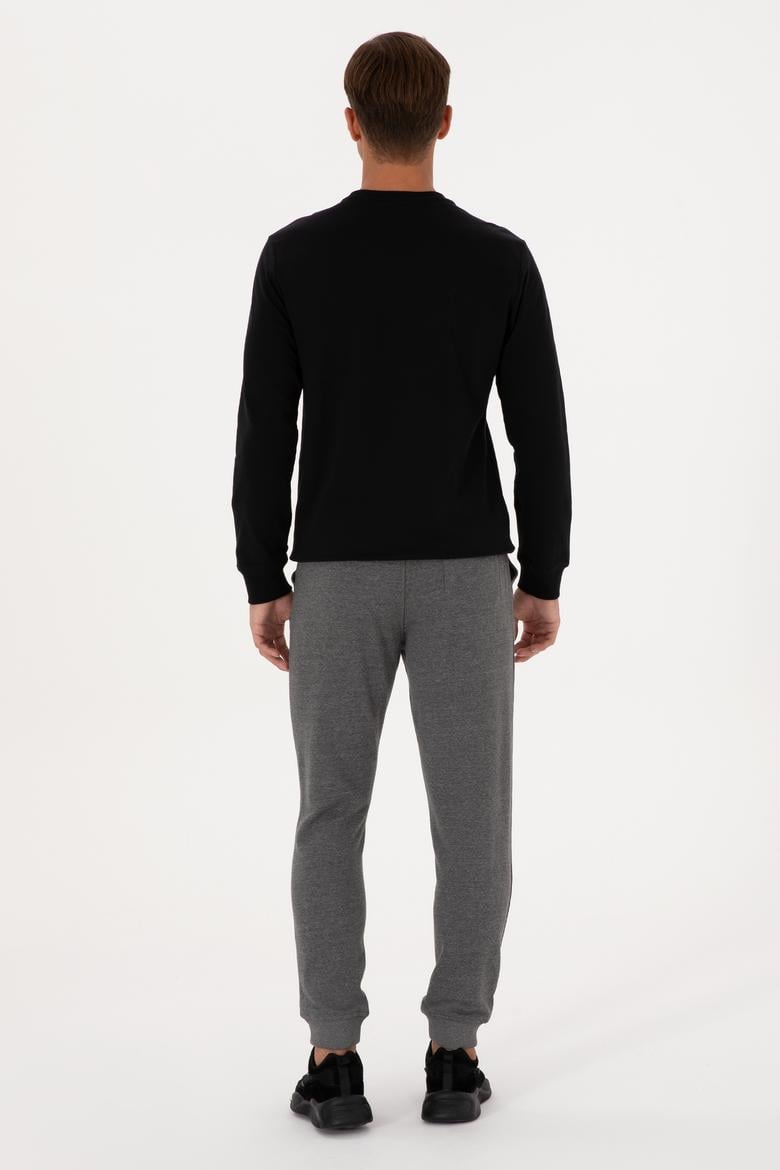 Erkek Antrasit Melanj Eşofman Altı - 50313765027