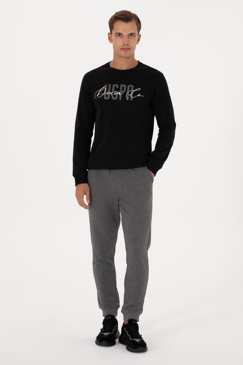 Erkek Antrasit Melanj Eşofman Altı