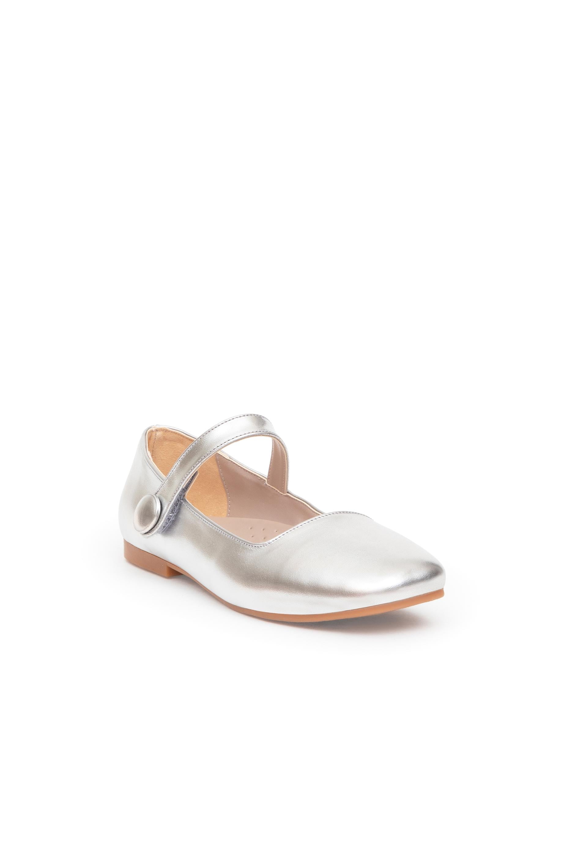 Kız Çocuk Gri Babet Ayakkabı