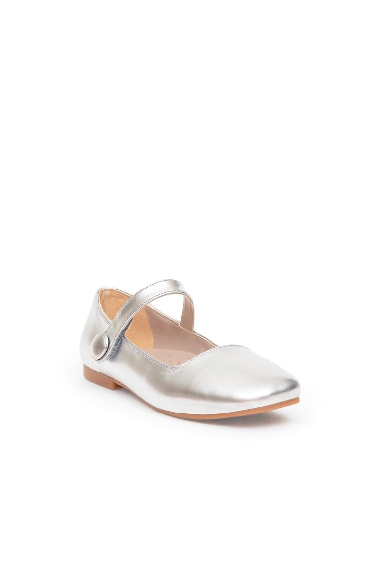 Kız Çocuk Gri Babet Ayakkabı - 50315715041