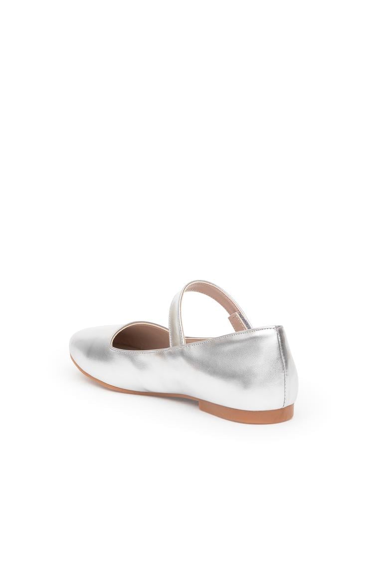 Kız Çocuk Gri Babet Ayakkabı - 50315715041