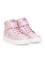 Kız Çocuk Toz Pembe Yıldız Desenli Bilek Boy Ayakkabı