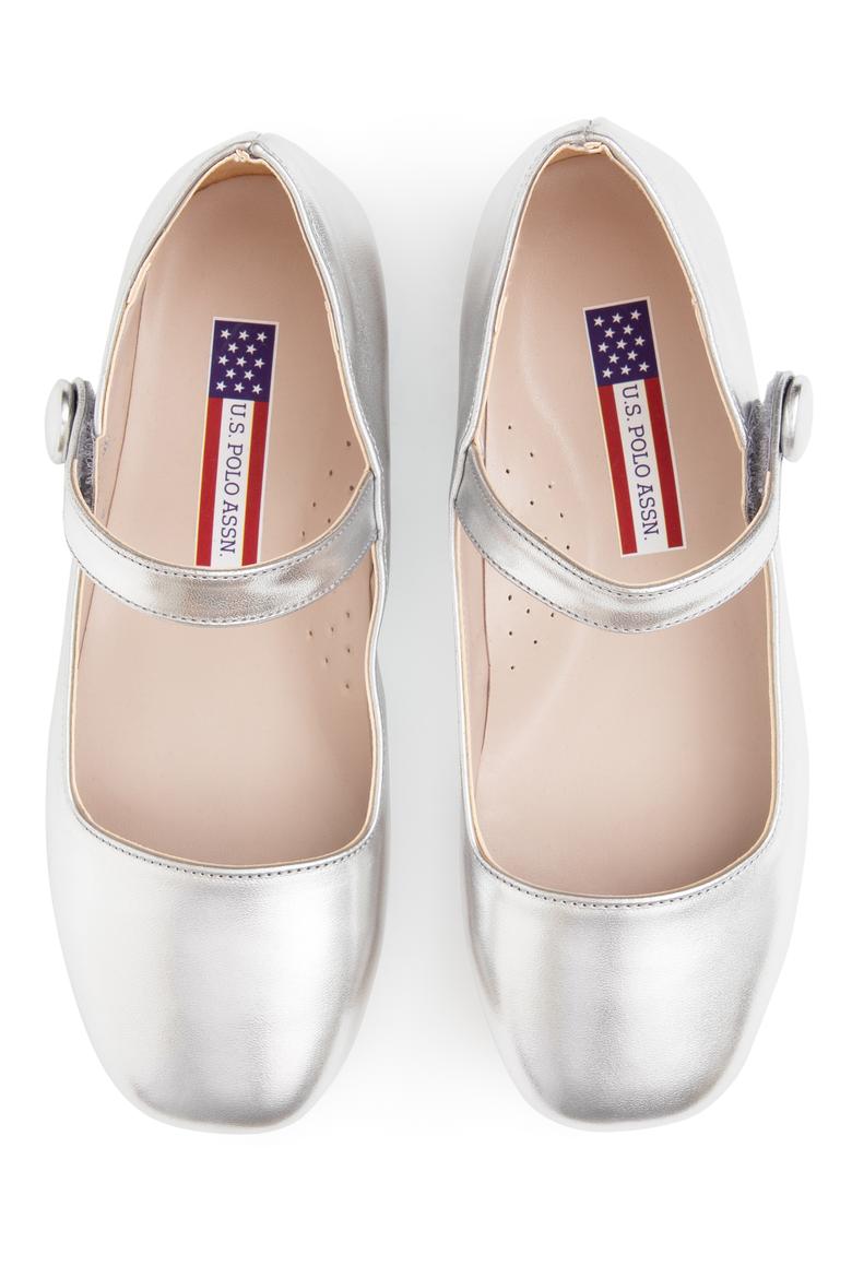 Kız Çocuk Gri Babet Ayakkabı - 50315715041