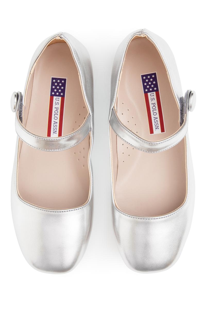 Kız Çocuk Gri Babet Ayakkabı