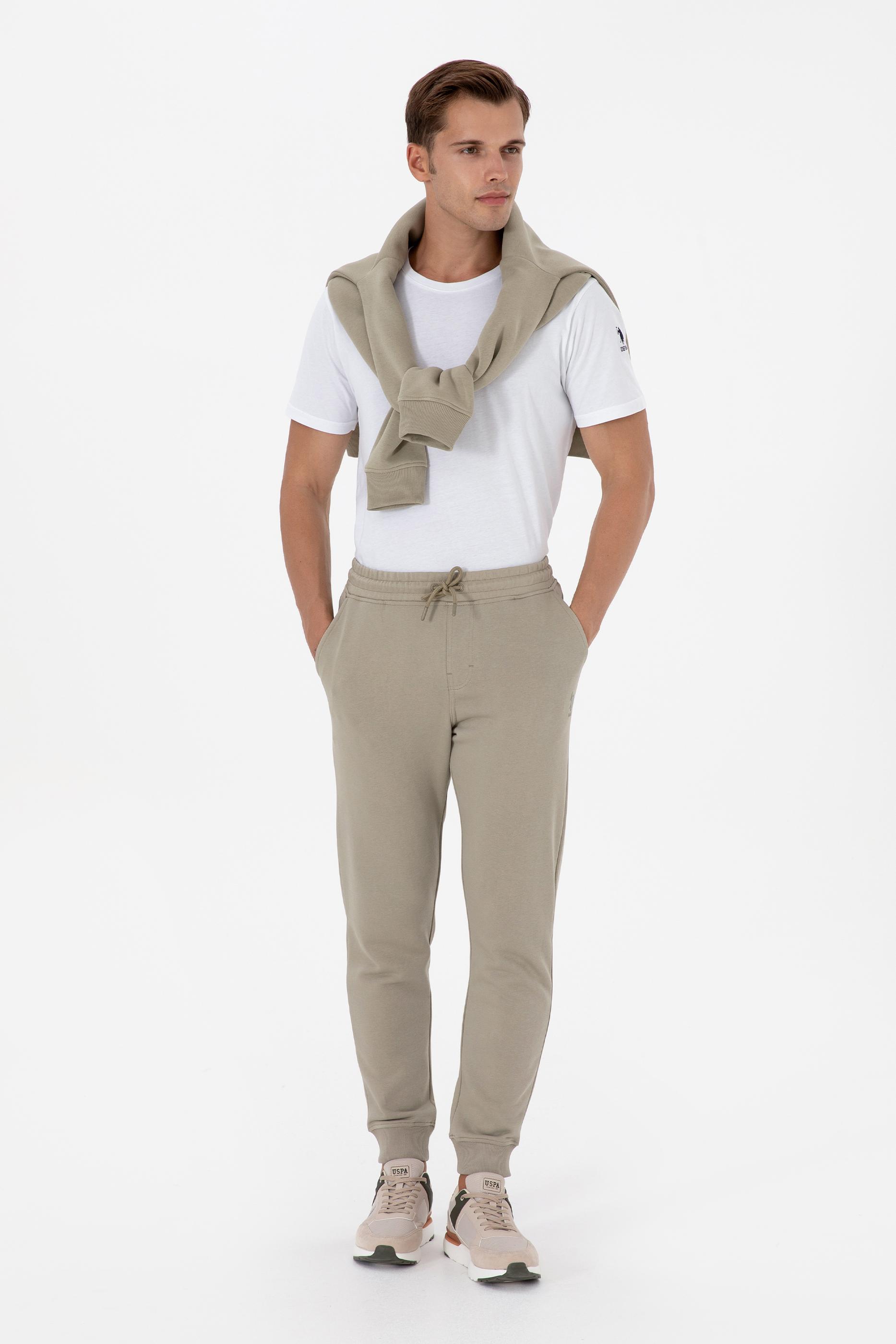 Erkek Açık Haki Eşofman Altı