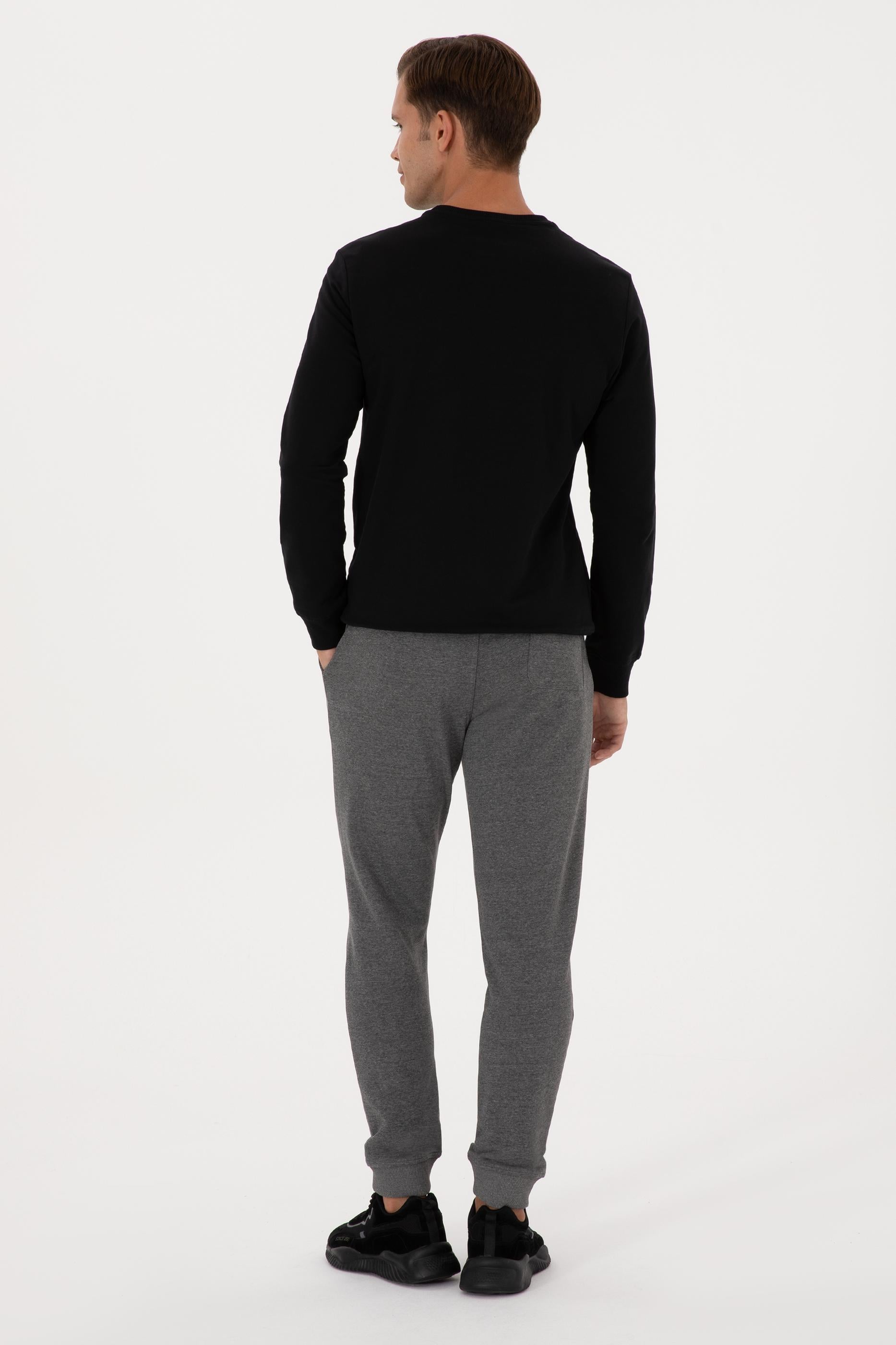 Erkek Antrasit Melanj Eşofman Altı