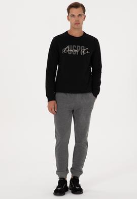 Erkek Antrasit Melanj Eşofman Altı - 50313759023