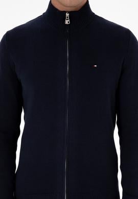 Erkek Slim Fit Lacivert Basic Triko Hırka - 50313688017