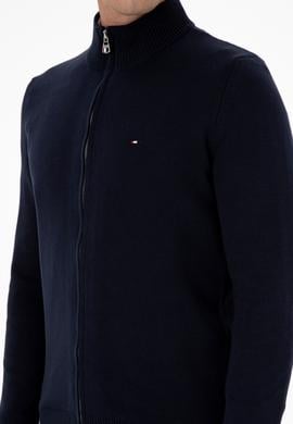 Erkek Slim Fit Lacivert Basic Triko Hırka - 50313688017