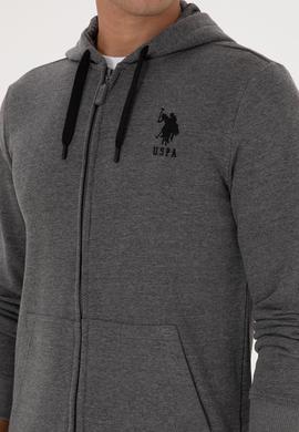 Erkek Antrasit Melanj Örme Hırka - 50307765016