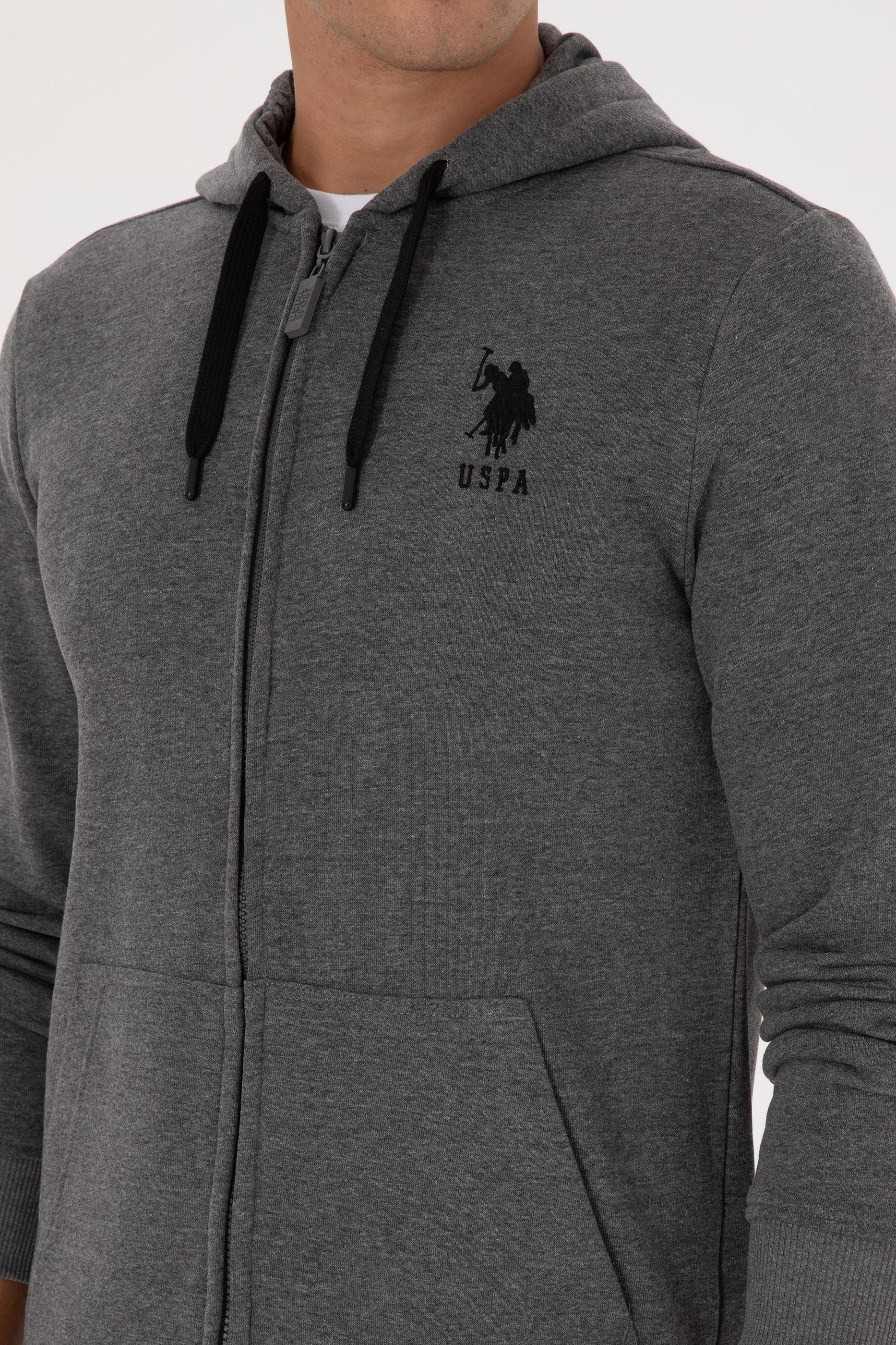 Erkek Antrasit Melanj Örme Hırka