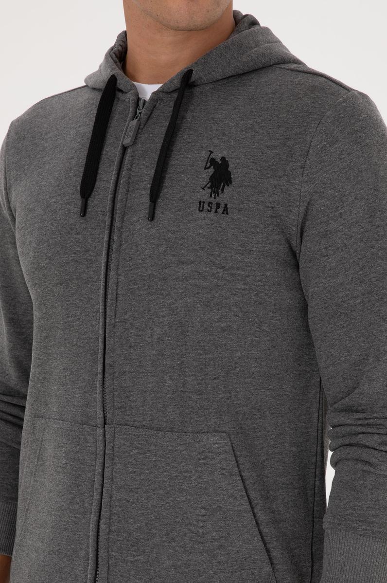 Erkek Antrasit Melanj Örme Hırka