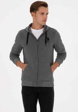 Erkek Antrasit Melanj Örme Hırka - 50307765016