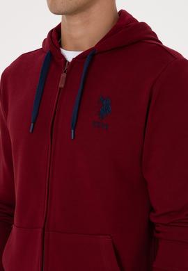 Erkek Bordo Örme Hırka - 50307765046