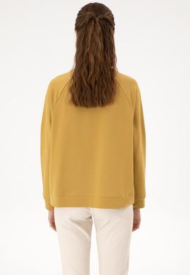 Kadın Camel Regular Bisiklet Yaka Basic Sweatshırt - 50313610061