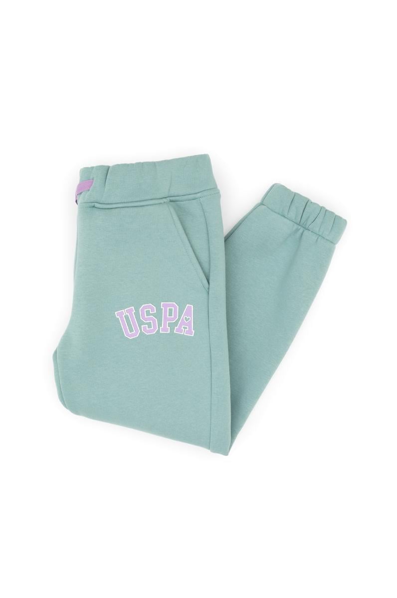 Kız Çocuk Mint Şardonlu Jogger Eşofman Altı