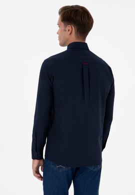 Erkek Lacivert Uzun Kollu Gömlek - 50317249006