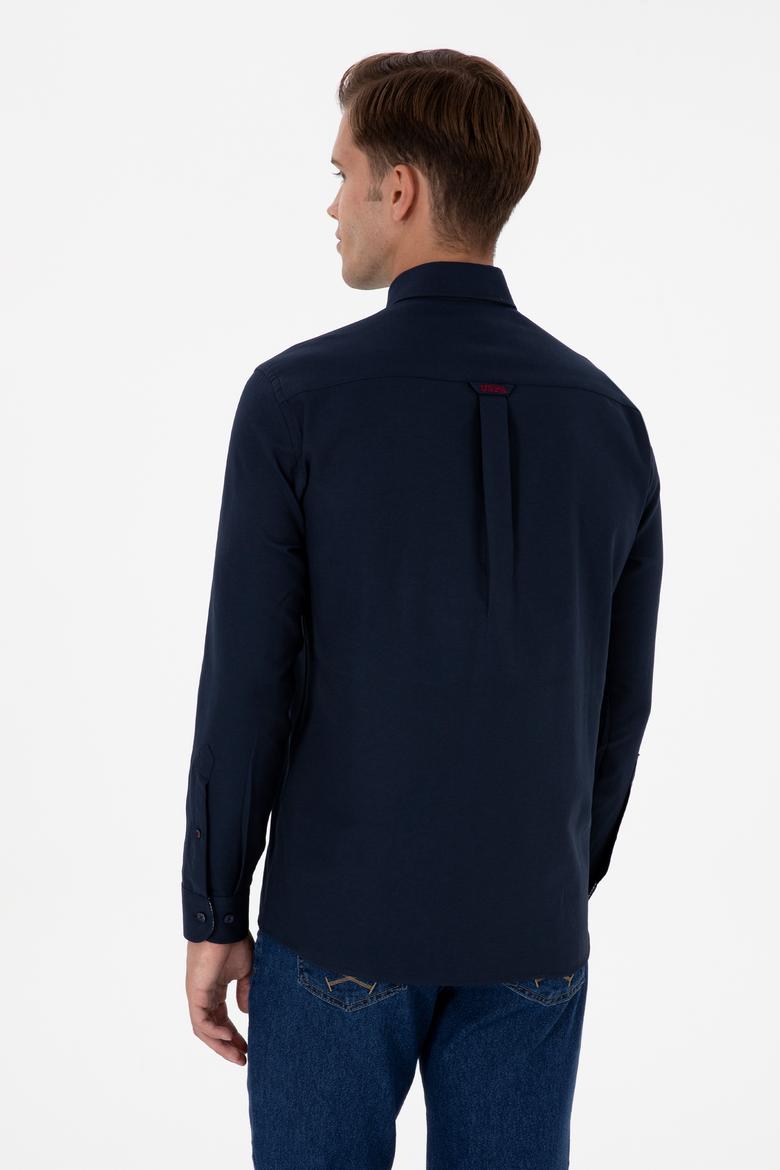 Erkek Lacivert Uzun Kollu Gömlek - 50317249006