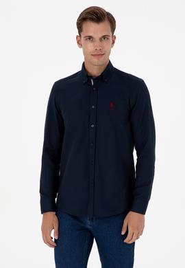 Erkek Lacivert Uzun Kollu Gömlek - 50317249006