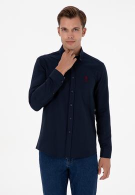 Erkek Lacivert Uzun Kollu Gömlek - 50317249006
