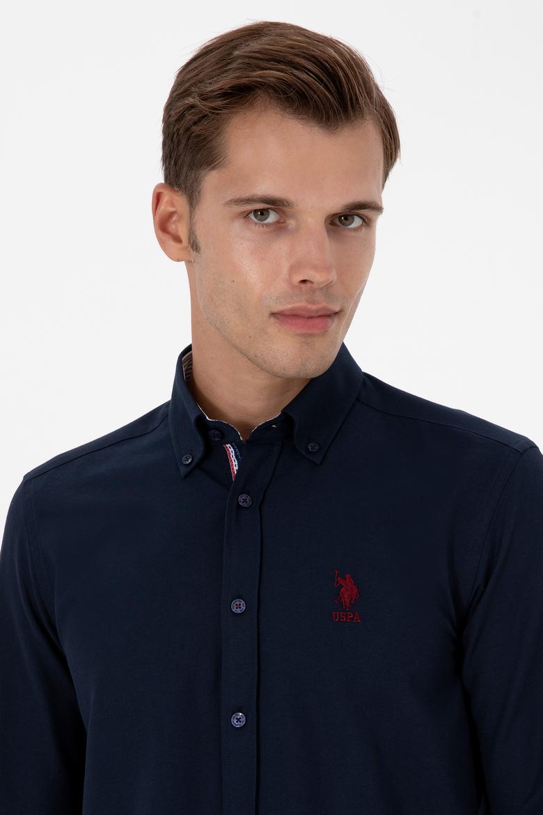 Erkek Lacivert Uzun Kollu Gömlek - 50317249006