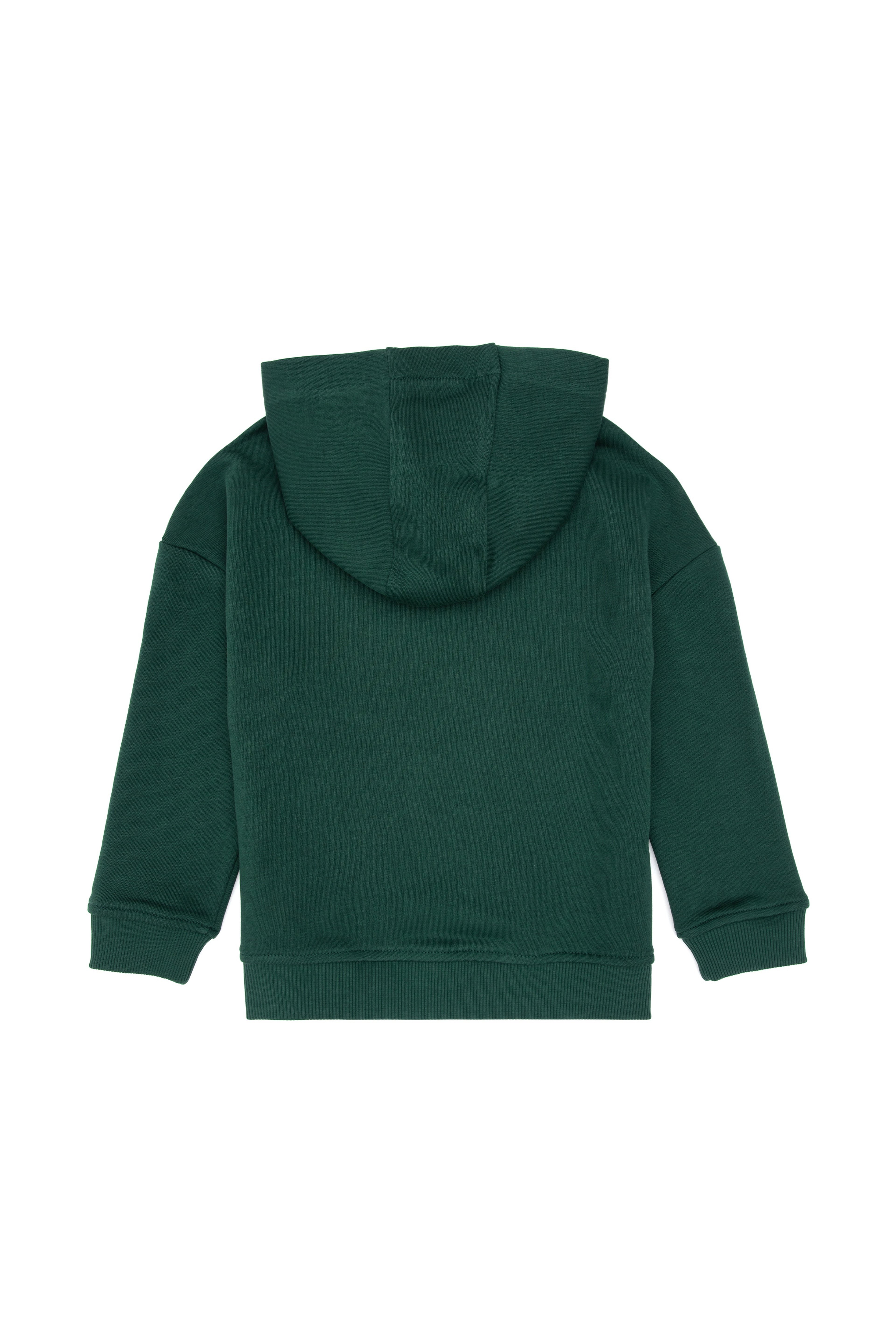 Erkek Çocuk Koyu Yeşil Kapüşonlu Sweatshirt - Image 5