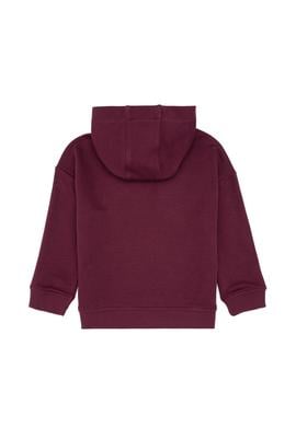 Erkek Çocuk Bordo Kapüşonlu Sweatshirt - 50313842043