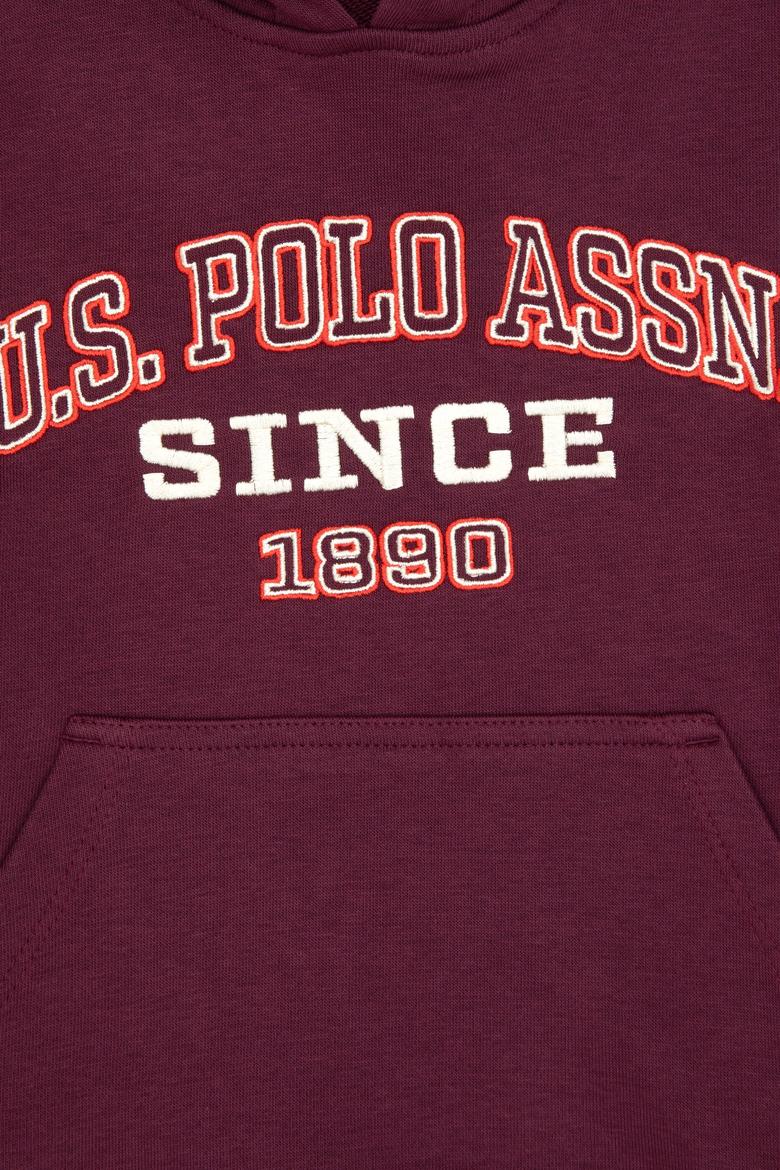 Erkek Çocuk Bordo Kapüşonlu Sweatshirt - 50313842043