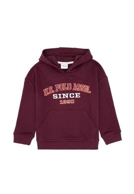 Erkek Çocuk Bordo Kapüşonlu Sweatshirt - 50313842043