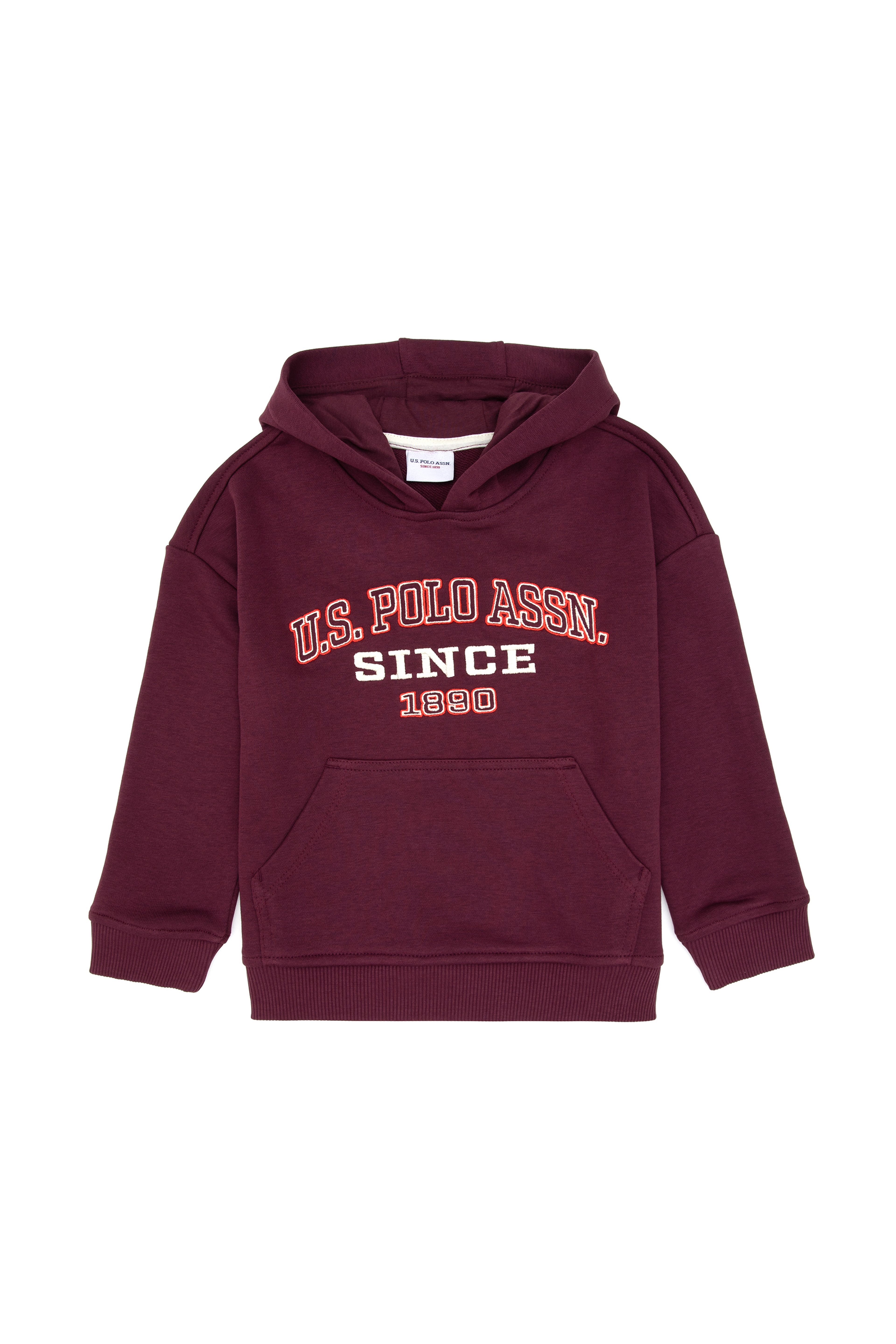 Erkek Çocuk Bordo Kapüşonlu Sweatshirt - Image 3