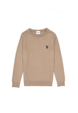 Erkek Çocuk Açık Haki Basic Kazak - 50315586044