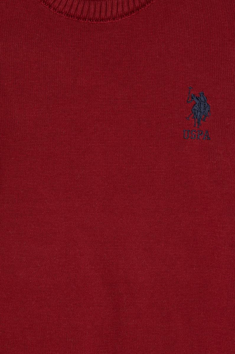 Erkek Çocuk Bordo Basic Kazak