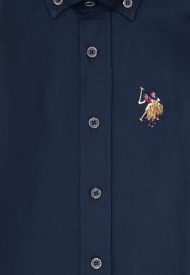 Erkek Çocuk Lacivert Uzun Kollu Basic Gömlek - 50307704016