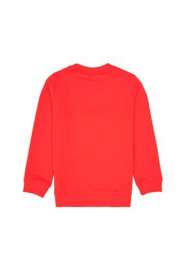 Erkek Çocuk Kırmızı Basic Bisiklet Yaka Sweatshirt - 50313994004