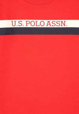 Erkek Çocuk Kırmızı Basic Bisiklet Yaka Sweatshirt - 50313994004