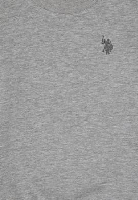 Erkek Çocuk Gri Melanj Basic Bisiklet Yaka Sweatshirt - 50314971028