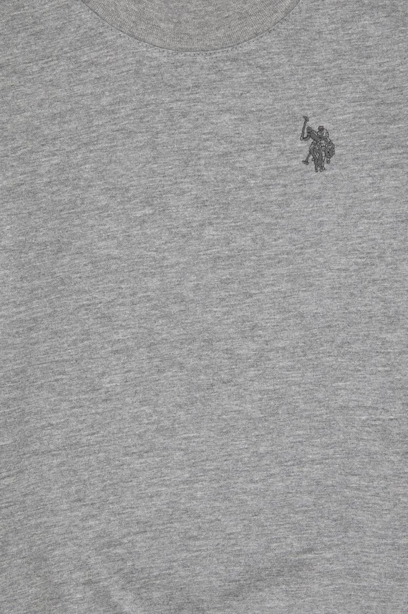 Erkek Çocuk Gri Melanj Basic Bisiklet Yaka Sweatshirt