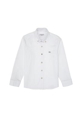 Erkek Çocuk Beyaz Uzun Kollu Basic Gömlek - 50307679001