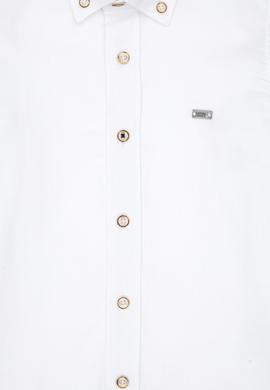 Erkek Çocuk Beyaz Uzun Kollu Basic Gömlek - 50307679001