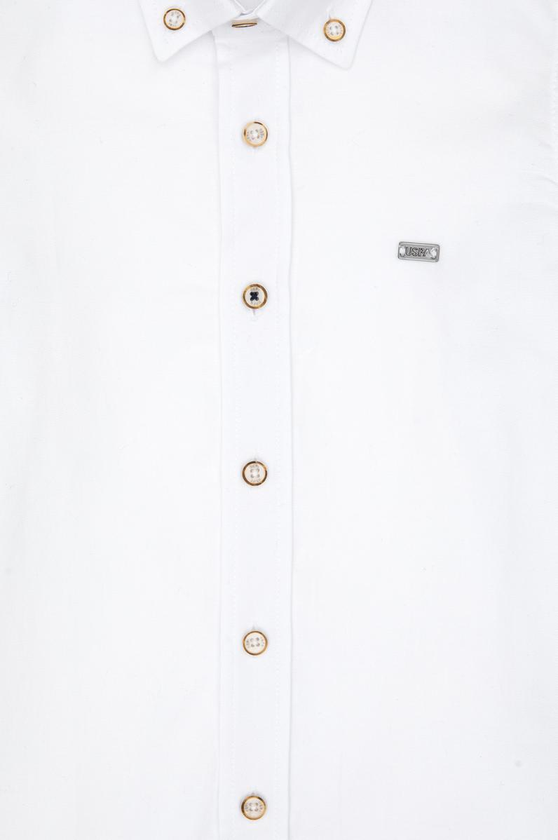 Erkek Çocuk Beyaz Uzun Kollu Basic Gömlek