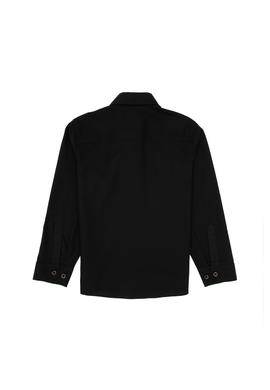 Erkek Çocuk Siyah Uzun Kollu Basic Gömlek - 50307679016