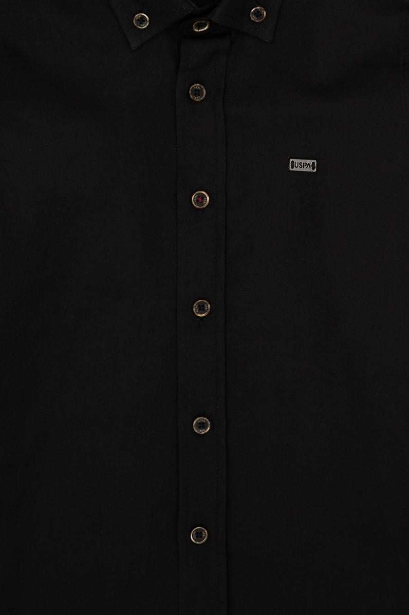 Erkek Çocuk Siyah Uzun Kollu Basic Gömlek