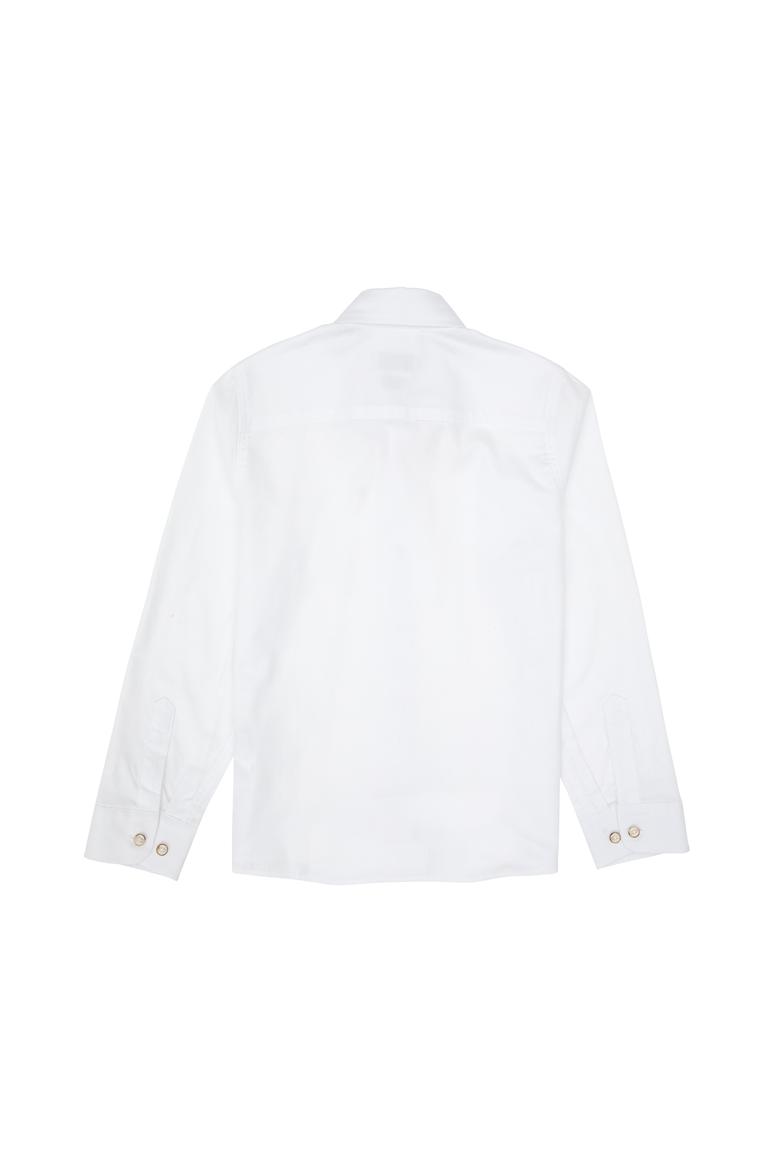 Erkek Çocuk Beyaz Uzun Kollu Basic Gömlek - 50307704011