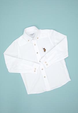 Erkek Çocuk Beyaz Uzun Kollu Basic Gömlek - 50307704011