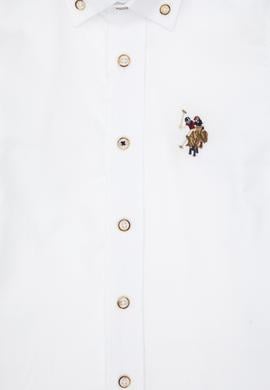 Erkek Çocuk Beyaz Uzun Kollu Basic Gömlek - 50307704011