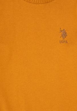 Erkek Çocuk Hardal Bisiklet Yaka Basic Kazak - 50307845034