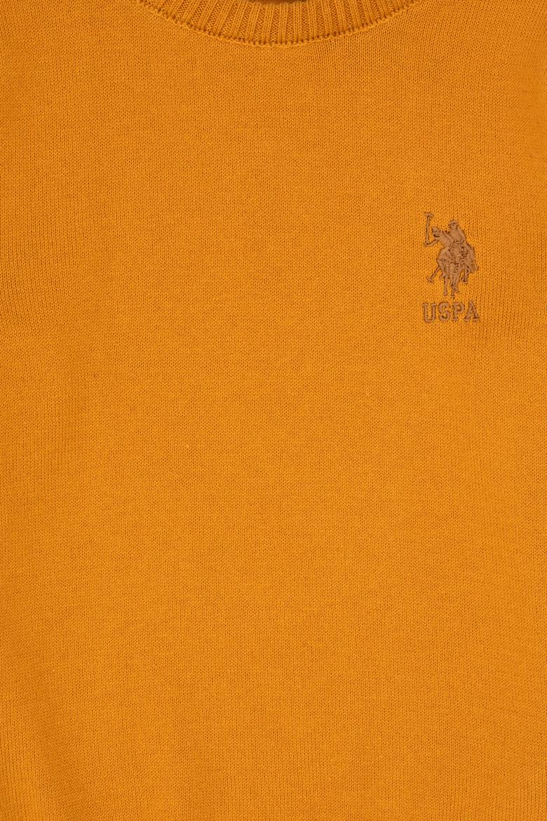 Erkek Çocuk Hardal Bisiklet Yaka Basic Kazak - 50307845034