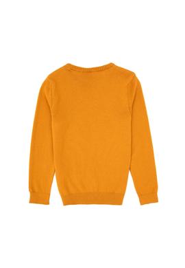 Erkek Çocuk Hardal Bisiklet Yaka Basic Kazak - 50307845034